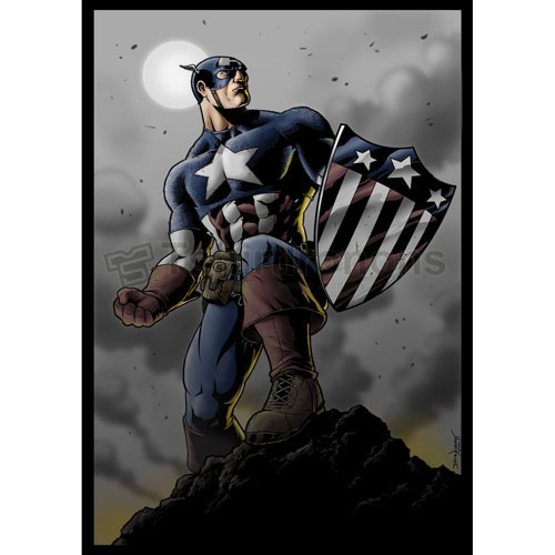 Captain America T-shirts Iron On Transfers N4478